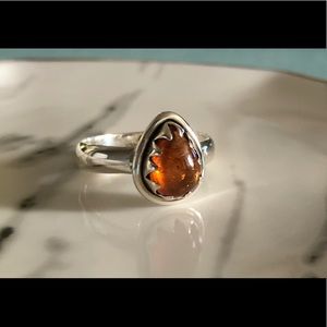 Ring Carnelian & Sterling Silver